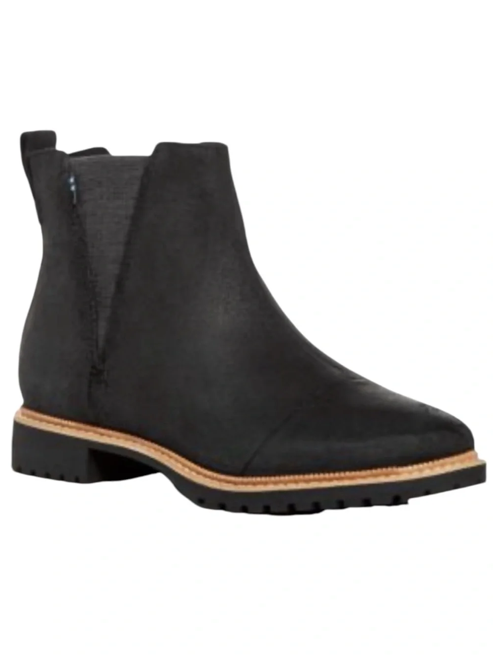 TOMS Black Suede Lug Sole Boots